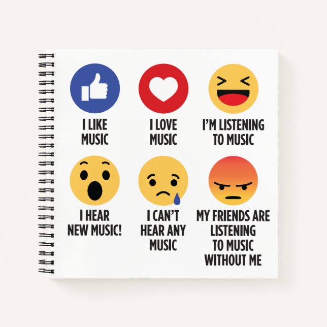 Music Emojis Notebook (Front)