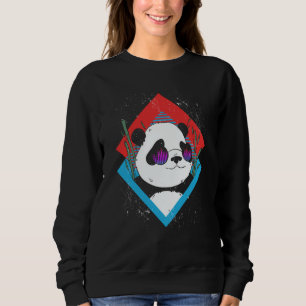 Music Equalizer DJ Rave Party Musican Panda Sweatshirt