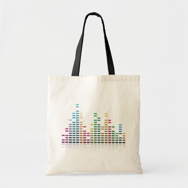 music equalizer tote bag (Front)
