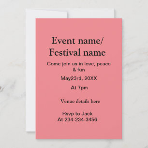 Music event festival name details here add date ye invitation