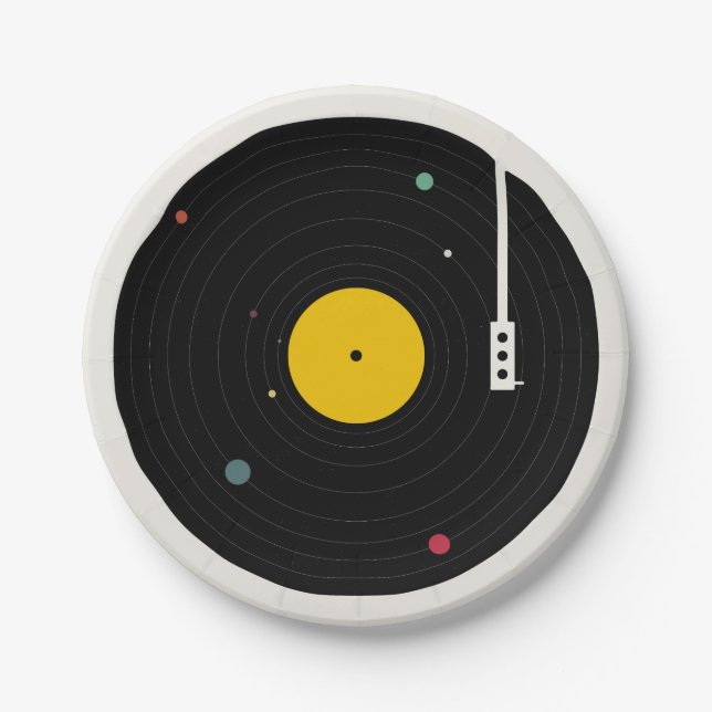 Music Everywhere | Florent Bodart Paper Plate (Front)