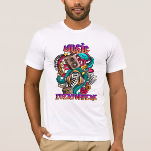Music everywhere graffiti  T-Shirt