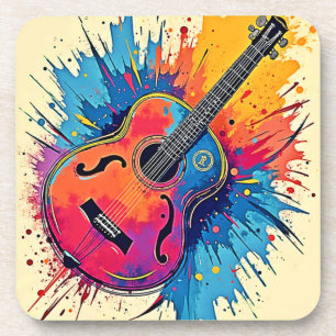 Music Explodes in Colour Vibes Coaster