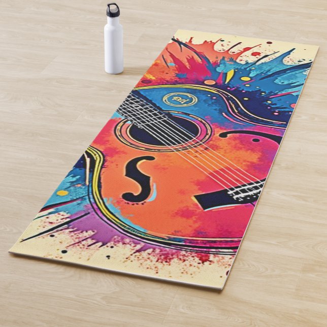 Music Explodes in Colour Vibes Yoga Mat (In Situ)