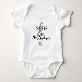 Music Expressions "SING and Be Happy" Baby Bodysuit