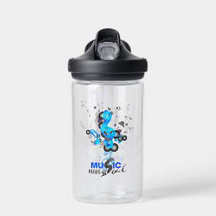 Music Feeds My Soul Water Bottle