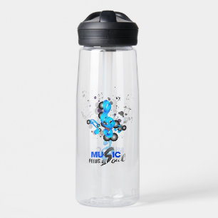 Music Feeds My Soul Water Bottle