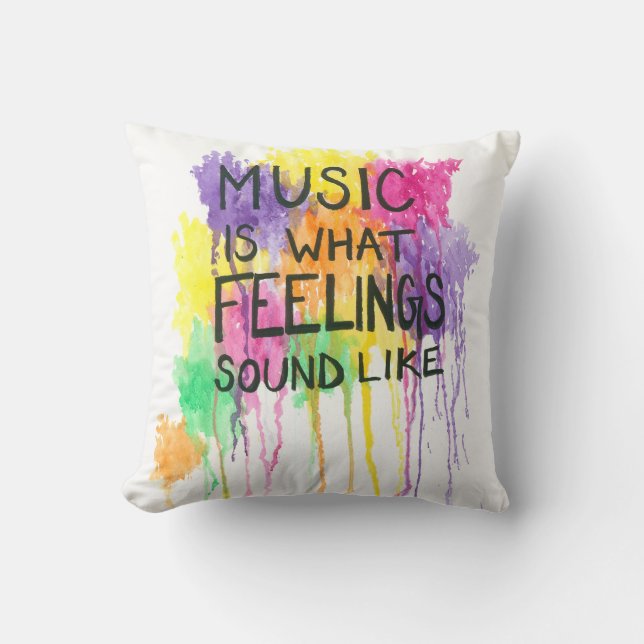 Music & Feelings Cushion (Front)