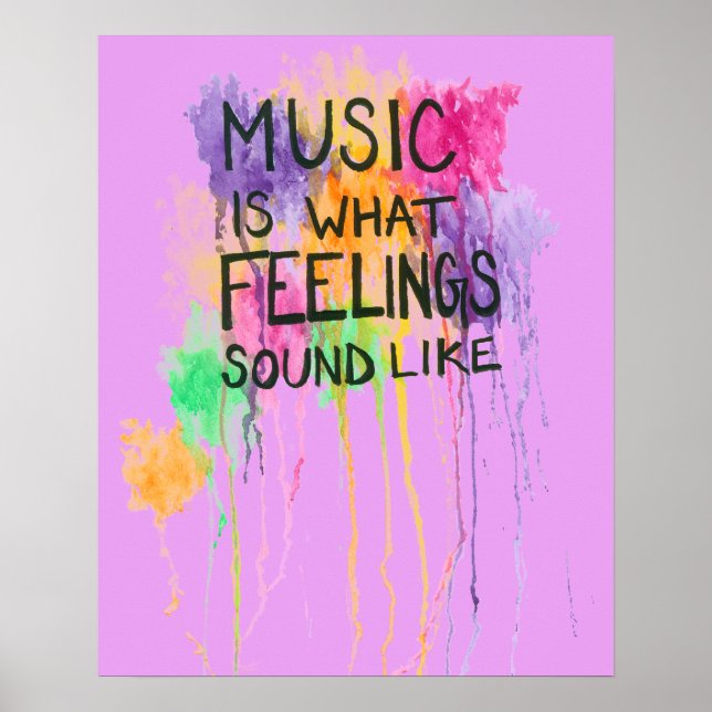 Music & Feelings Poster (Front)