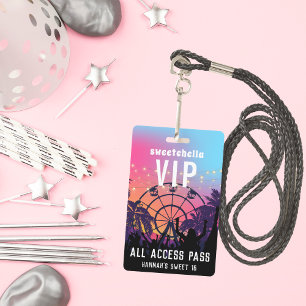 Music Festival   All Access Badge ID Badge