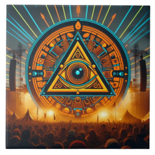 Music Festival Ceramic Tile