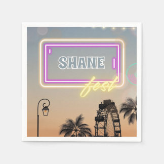 Music Festival Concert Birthday Party Napkin