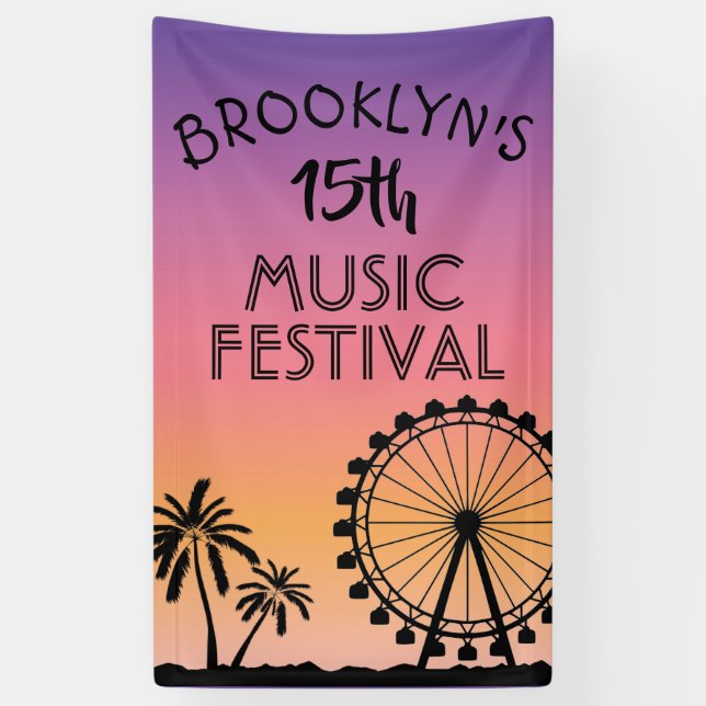 Music Festival Party Banner (Vertical)