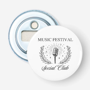 Music Festival Social Club Can Cooler Bottle Opener