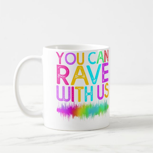 Music Festival Techno Edm Rave Coffee Mug (Left)