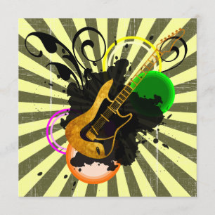 Music Fever Birthday Party Invitation