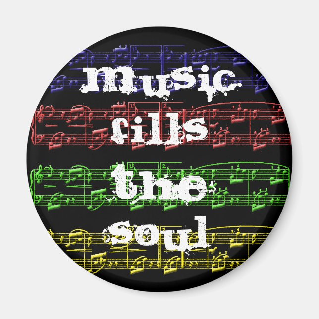 Music Fills The Soul Magnet (Front)