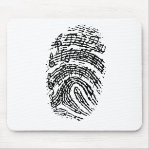 Music Fingerprint Mouse Pad