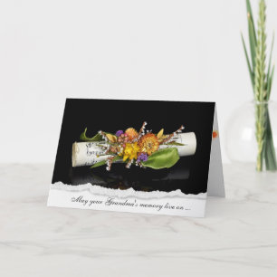 Music for Loss of Grandma Sympathy   Card