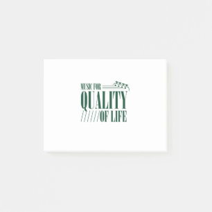 Music For Quality Of Life Post-it Notes