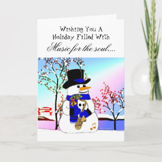 Music for the soul holiday card