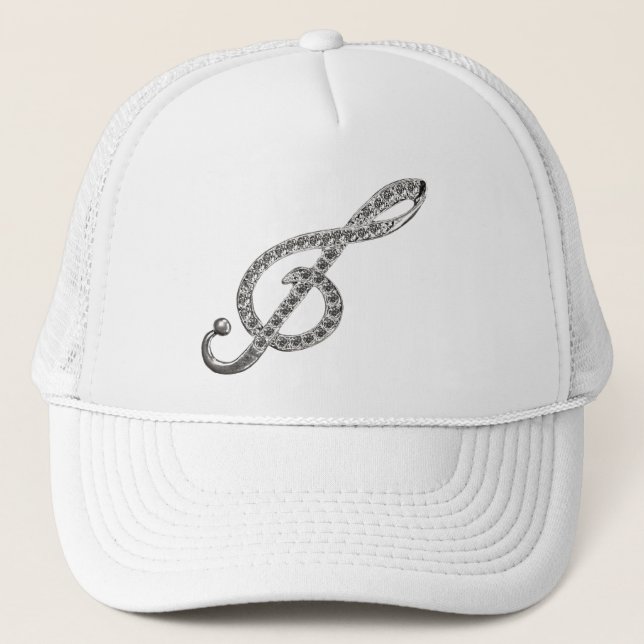 Music G-clef Trucker Hat (Front)