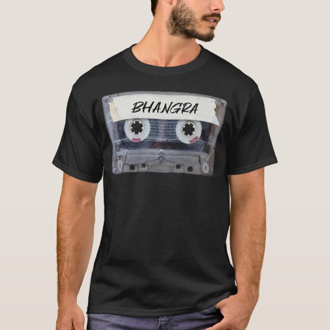Music Genre Cassette, old school Bhangra T-Shirt (Front)