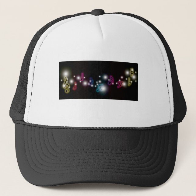 Music Glow Trucker Hat (Front)
