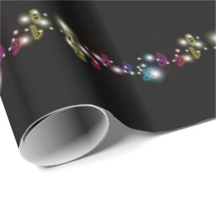 Music Glow Wrapping Paper
