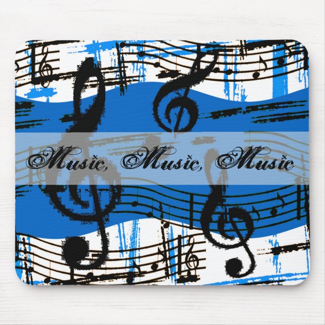 Music Graffiti Mouse Pad (Front)