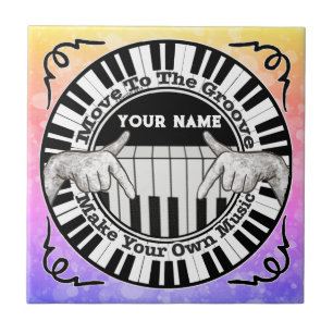 Music Groove  Ceramic Tile