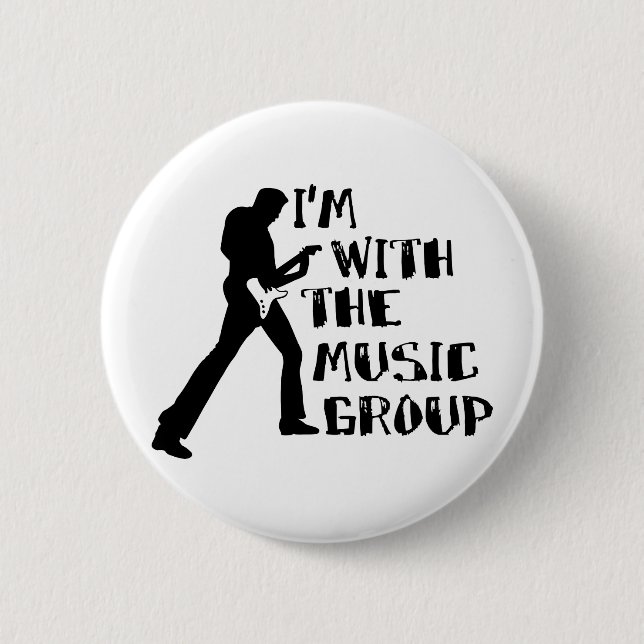 Music Group 6 Cm Round Badge (Front)