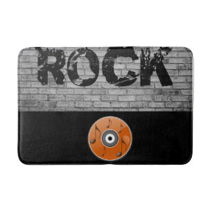music guitar bathroom bathmat