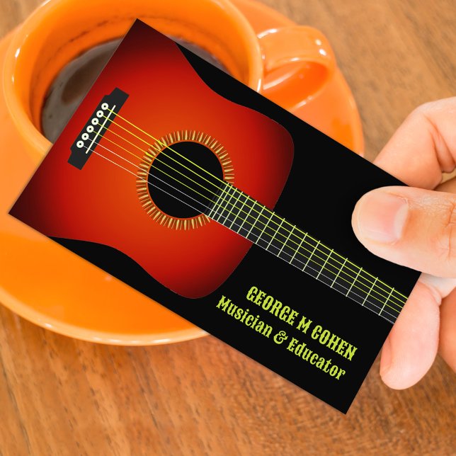 Music Guitar Business Card (Creator Uploaded)