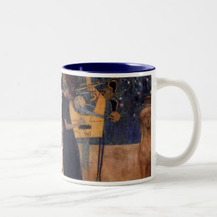 Music - Gustav Klimt Two-Tone Coffee Mug