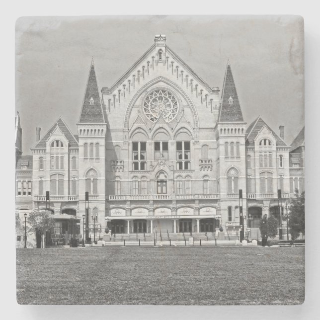 Music Hall - Cincinnati Stone Coaster (Front)