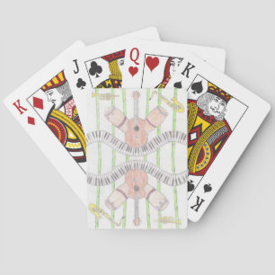 "Music" Hand drawn, original art. Playing Cards