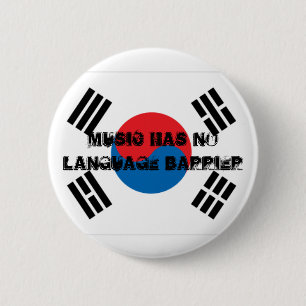 Music Has No Language Barrier 6 Cm Round Badge