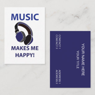 Music Headphone  Business Card