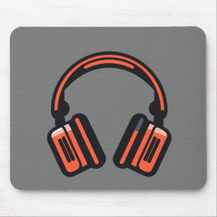 Music Headphone City Rhyme Wonderful Vibes Vector Mouse Pad