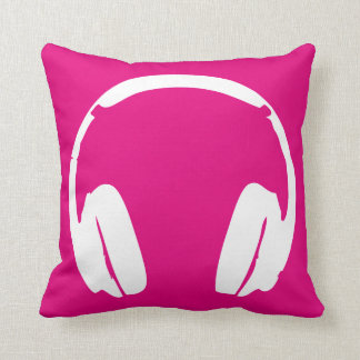 Music Headphones (White/Pink) Cushion