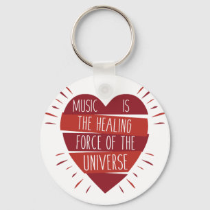 Music Healing Key Ring
