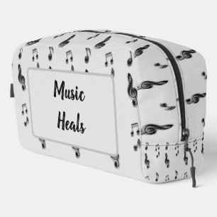 Music Heals Musical Notes Professional Musician Dopp Kit