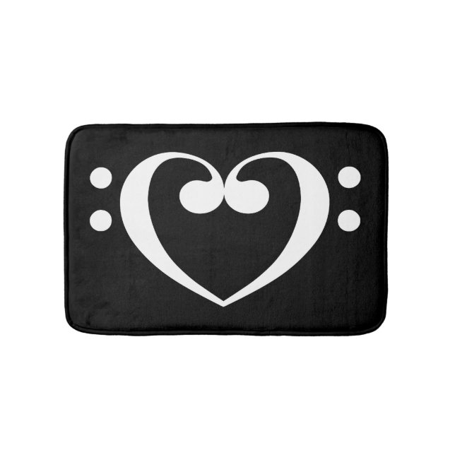 Music Heart Bathroom Mat (Front)