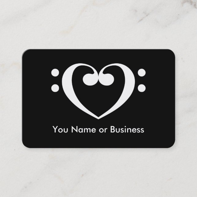 Music Heart Business Card (Front)