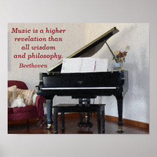Music Higher Revelation -- Art print - Beethoven