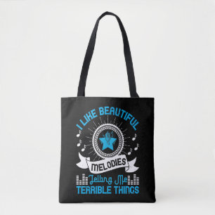 Music - I Like Beautiful Melodies Tote Bag