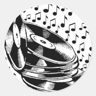 Music I Remember_ Classic Round Sticker