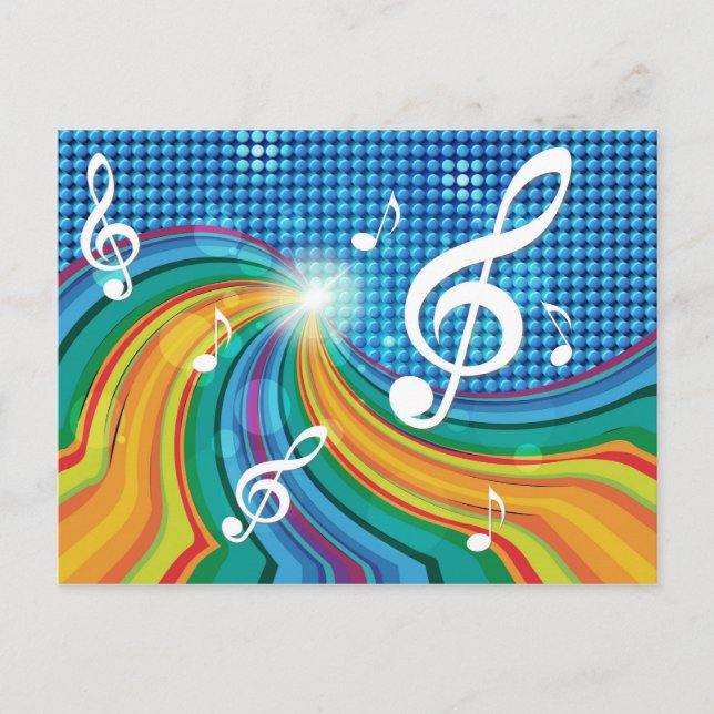 Music Illustration postcard (Front)