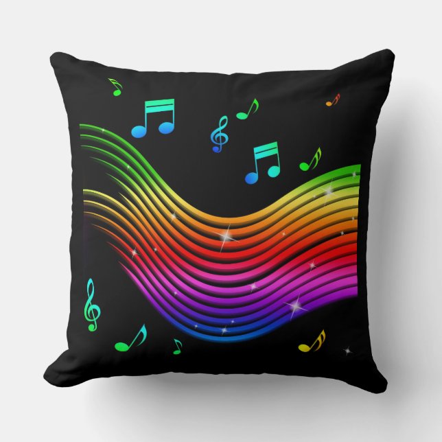 Music Illustration throw pillows (Front)